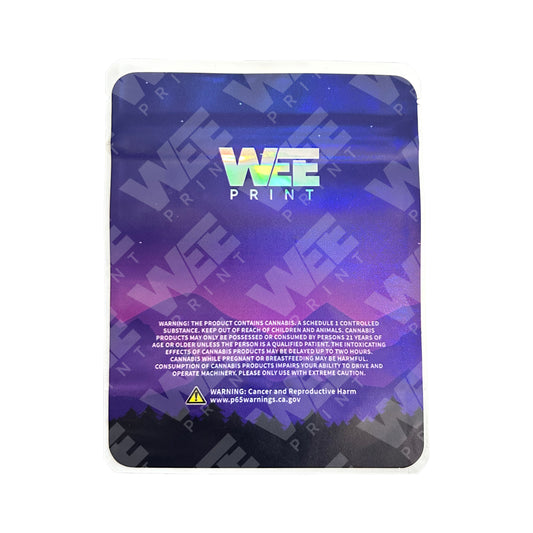 Alien OG 3.5g CUSTOM UV STICKER MYLAR BAGS