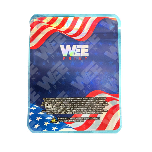 Trump OG 3.5g CUSTOM UV STICKER MYLAR BAGS