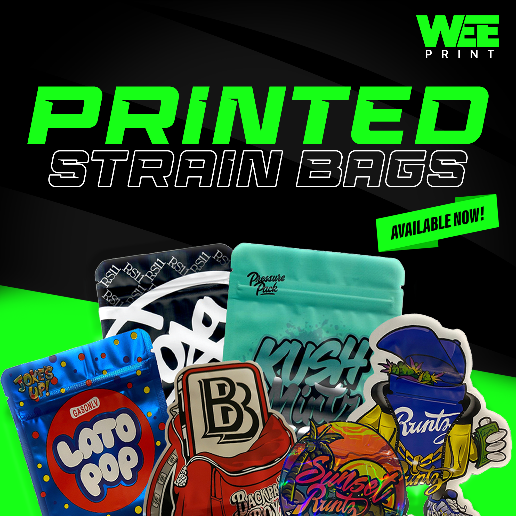 Printed Strain Bags