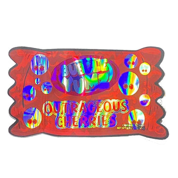 Bubble Yums Outrageous Cherriez 3.5g Mylar BAGS