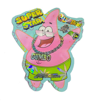 Gumbo Sponge Bob Star Patrick 3.5g Mylar BAGS