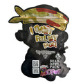 Orange I Can't See my Face Cutout 3.5G Mylar Bags