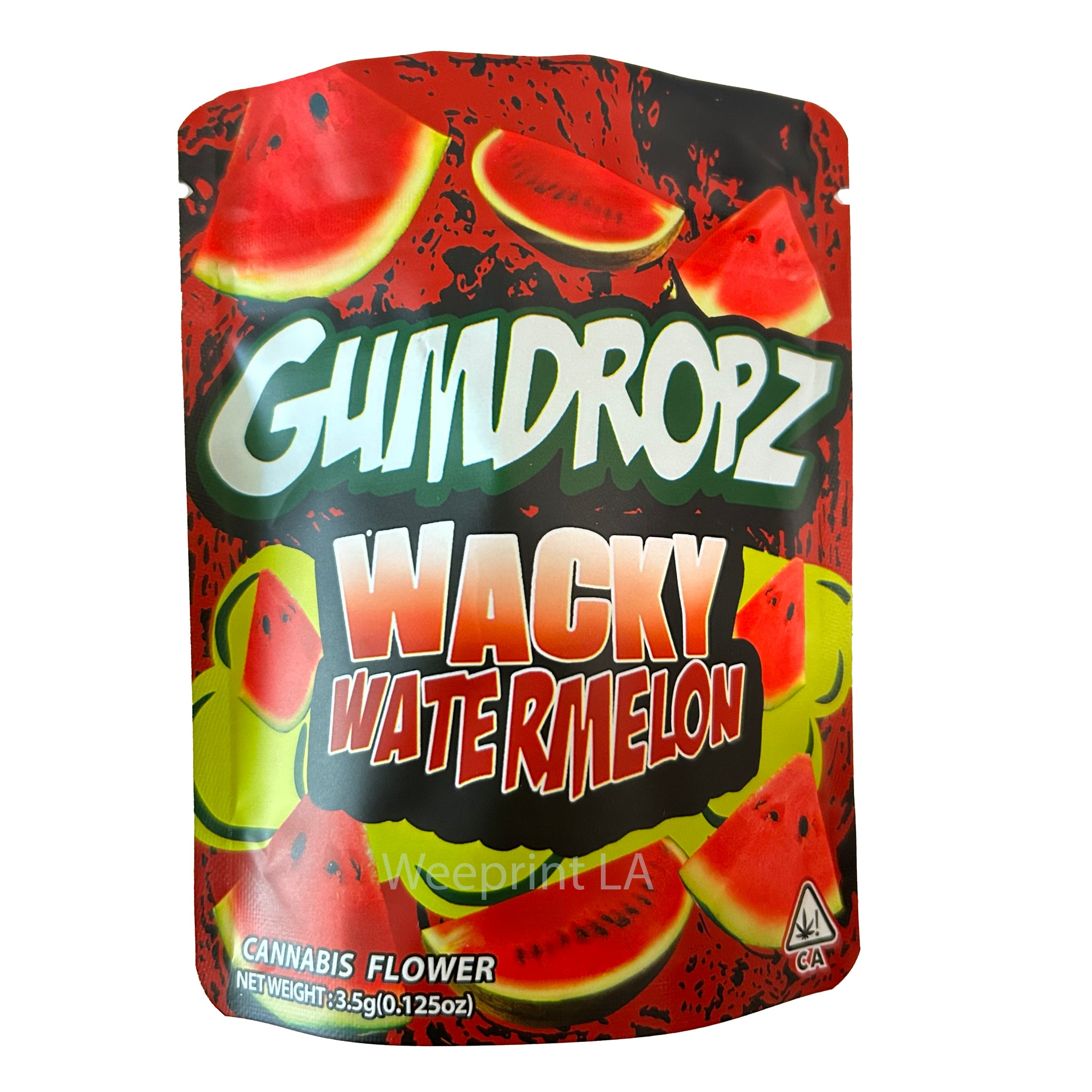 Gumdropz Wacky Watermelon 3.5G Mylar Bags