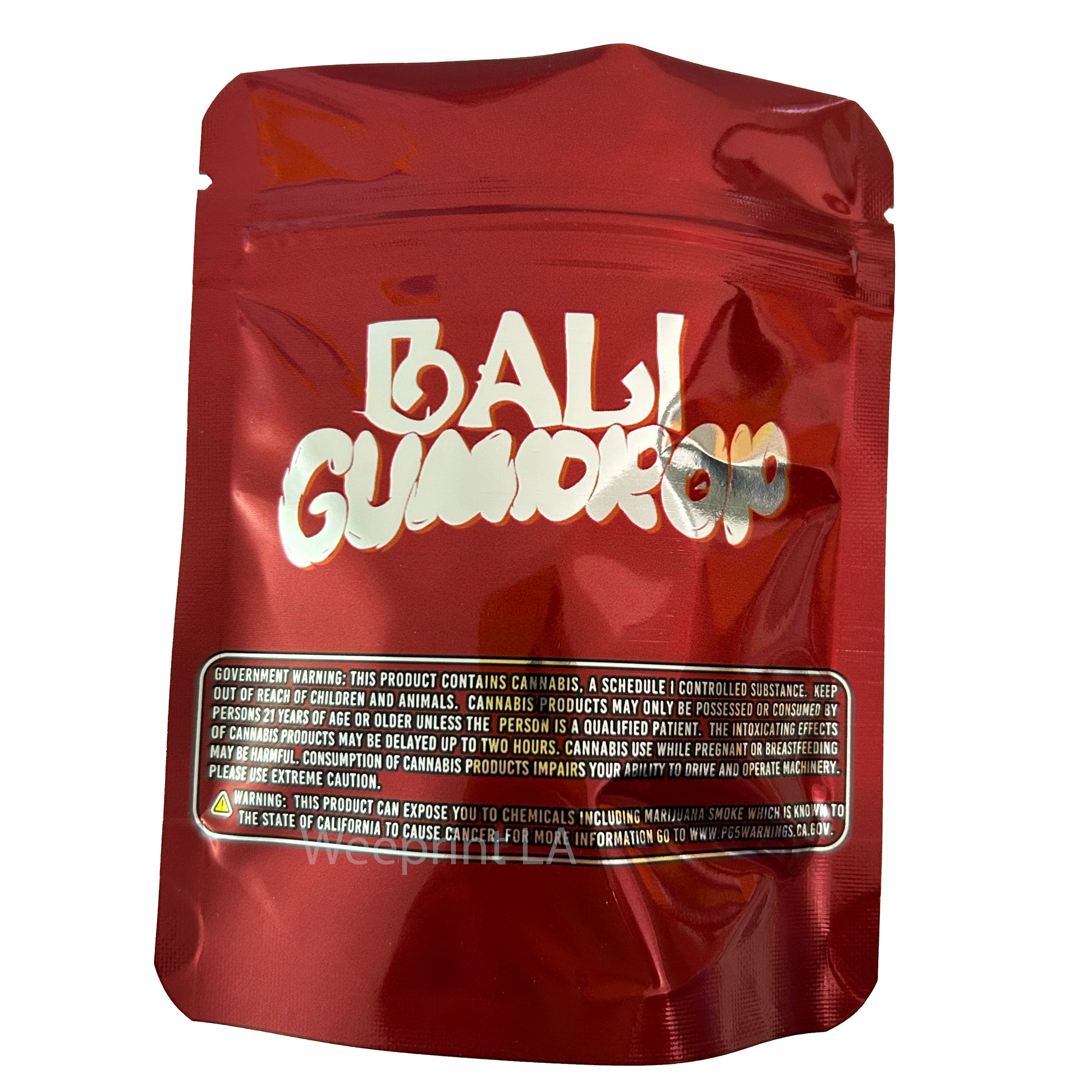 Bali Gumdrop 3.5G Mylar Bags