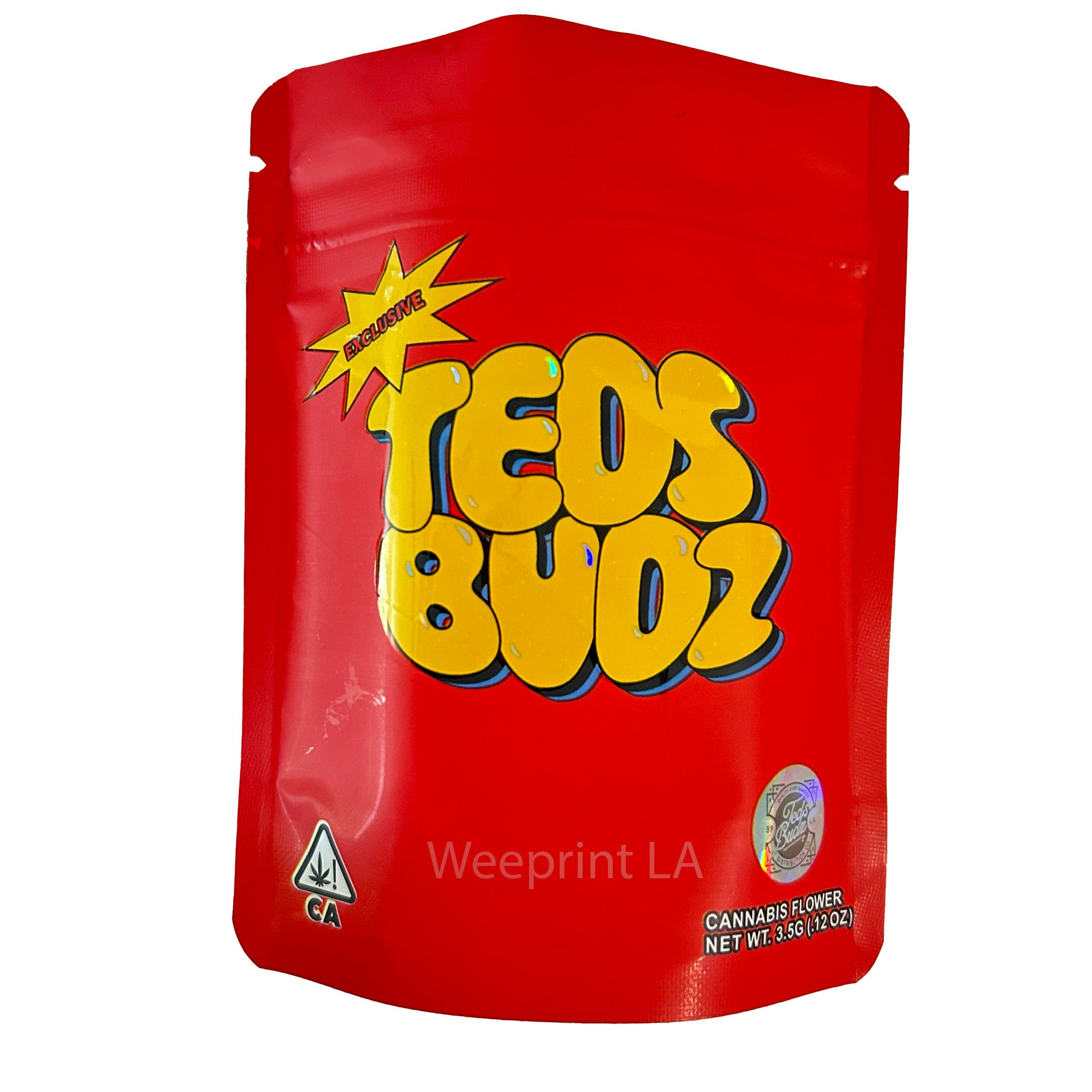 TedsBudz 3.5G Mylar Bags
