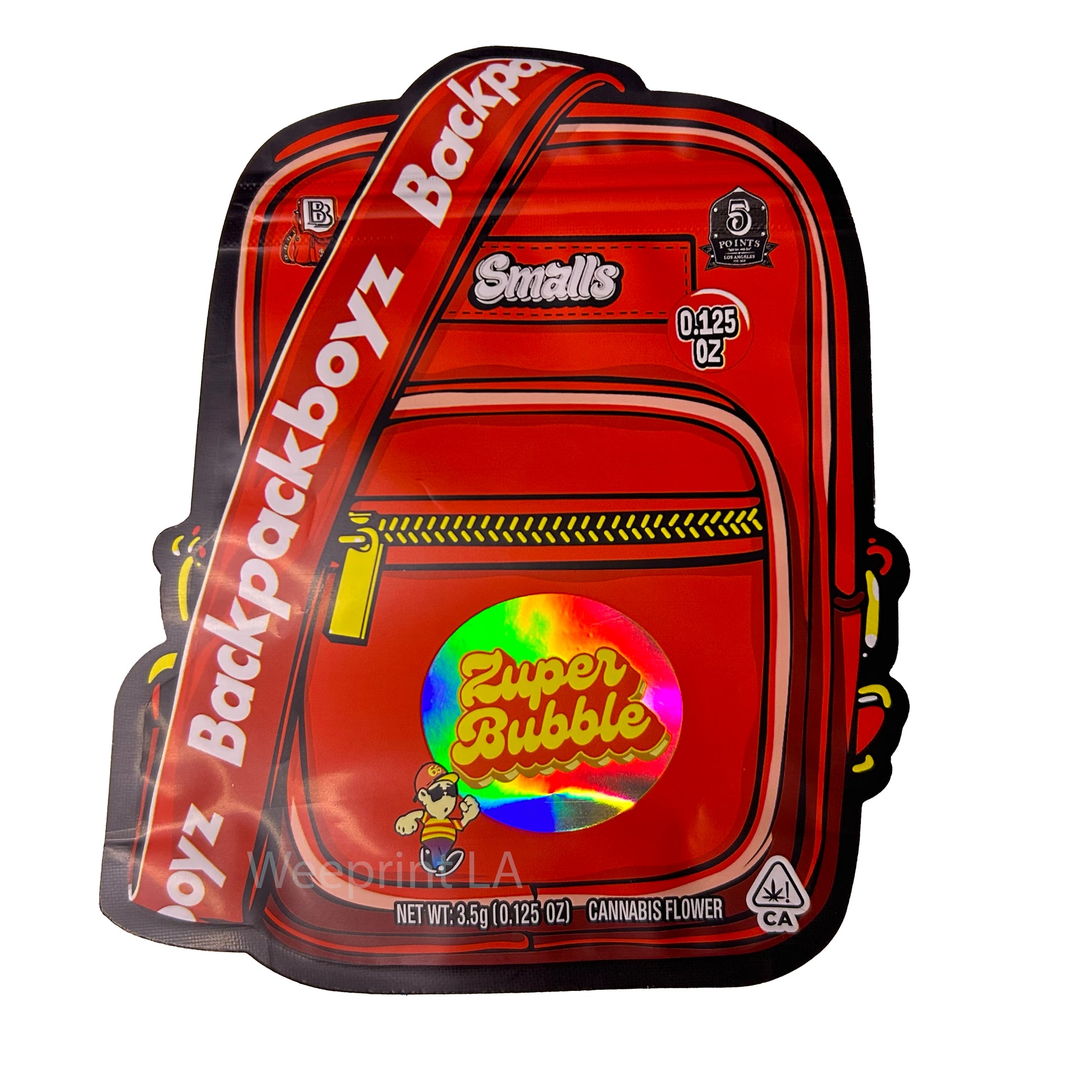 Zupper Bubble Backpack Boyz 3.5G Mylar Bags