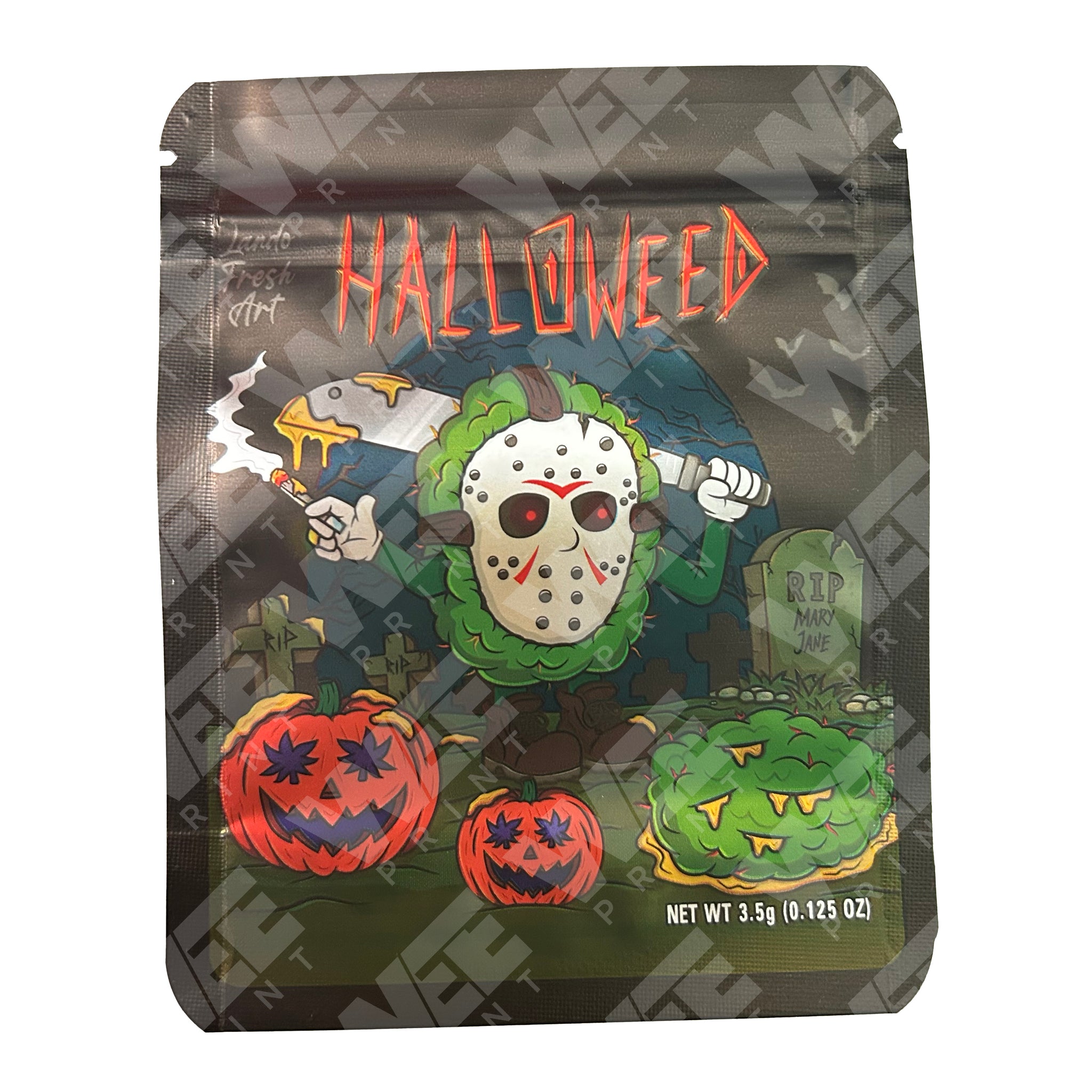 Halloweed 3.5G Mylar Bags