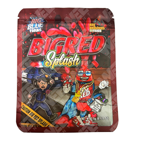 BigRed Splash 3.5G Mylar Bags