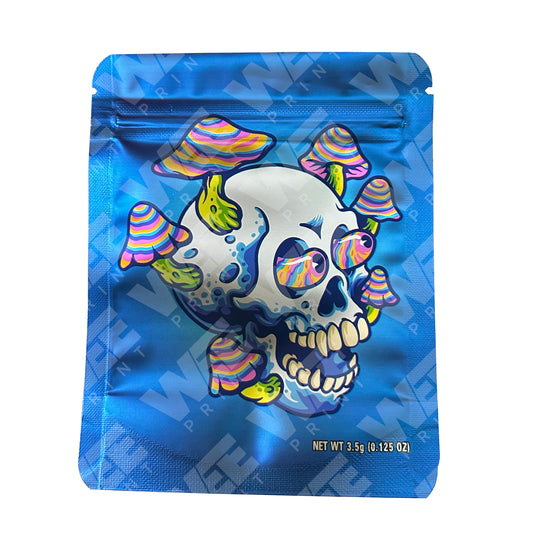 Mushroom Skeleton 3.5G Mylar Bags