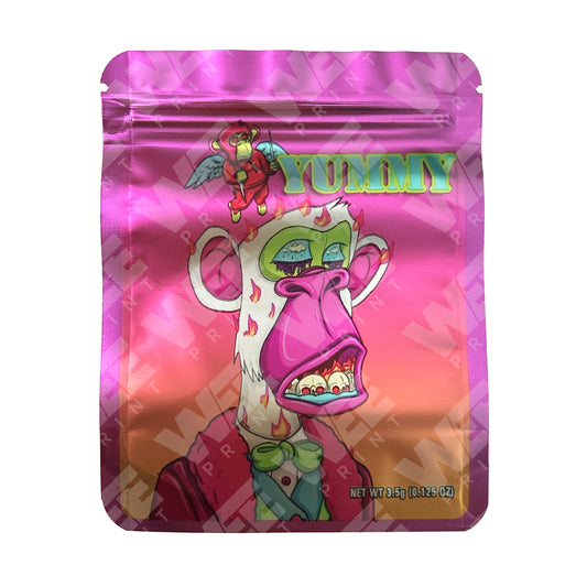 Yummy Pink 3.5G Mylar Bags