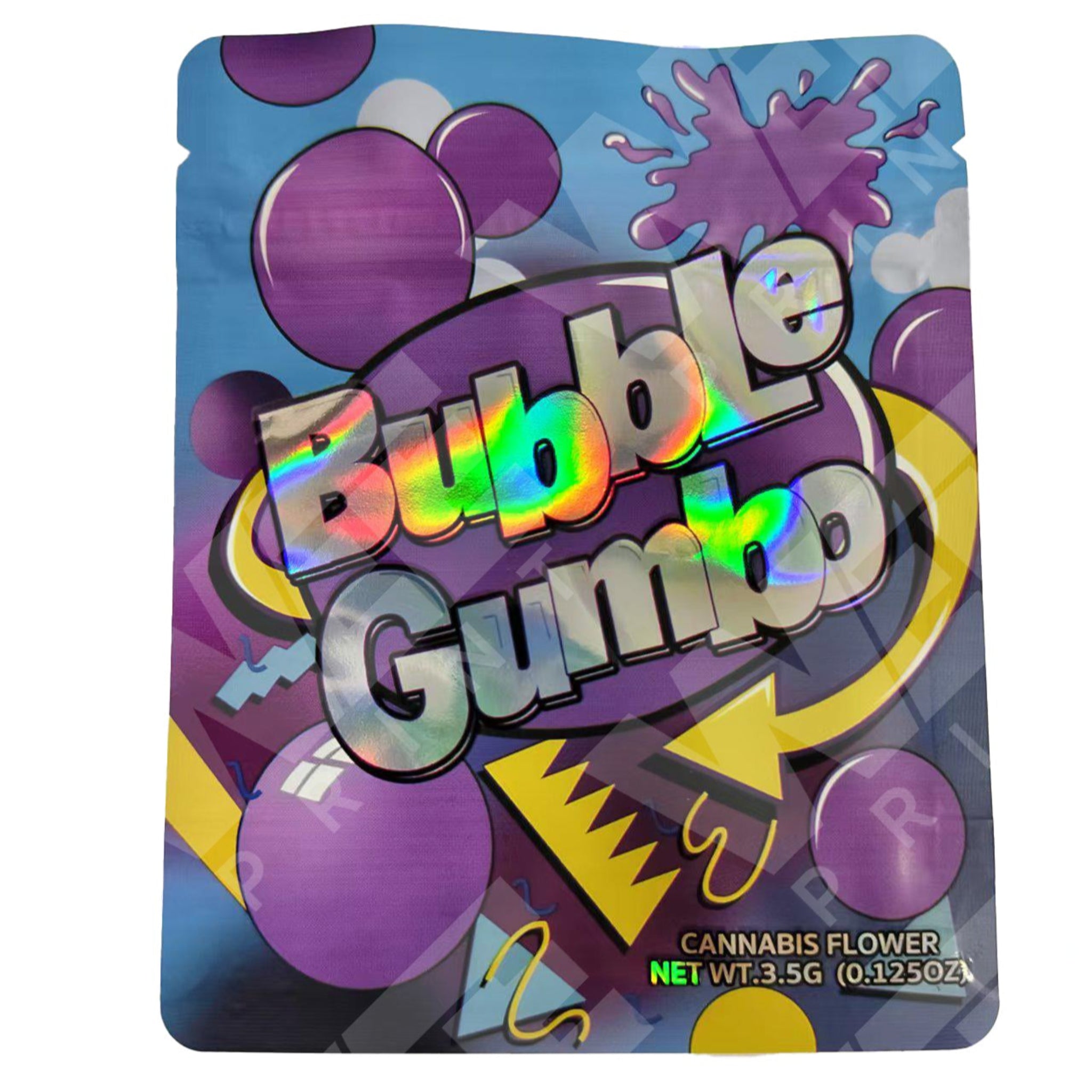 Bubble Gumbo 3.5G Mylar Bags