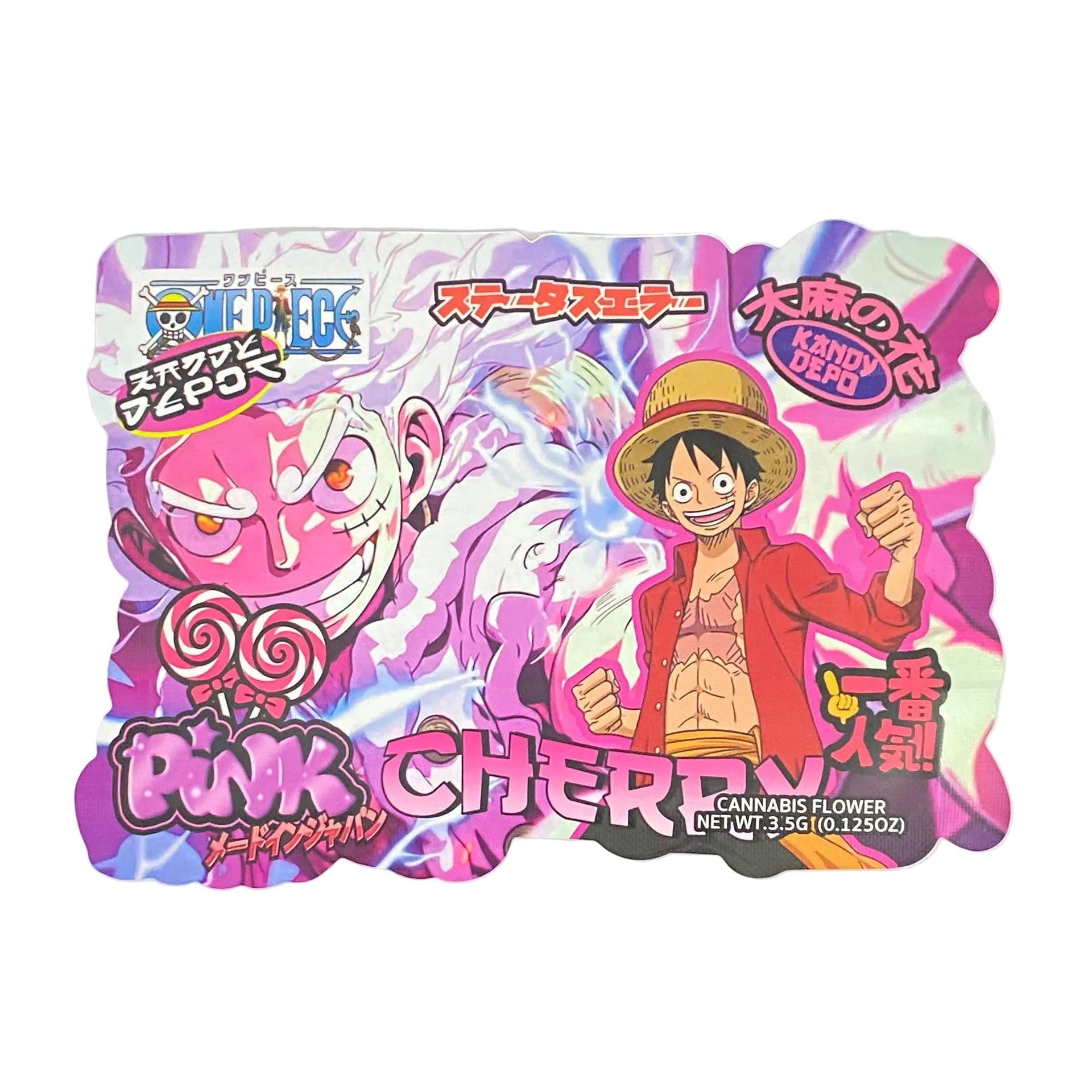 Pink Cherry Mylar Bag
