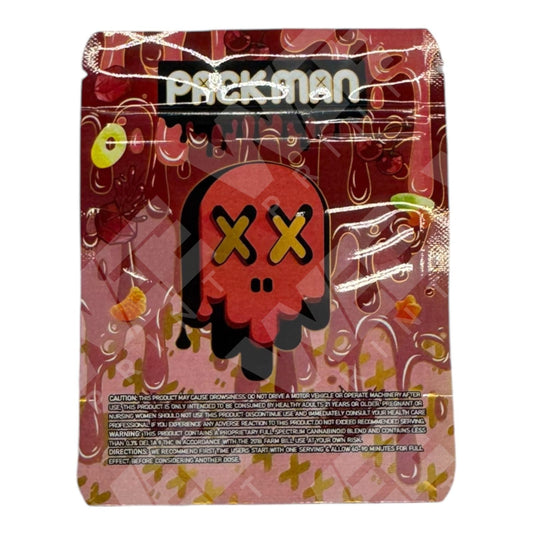 2000 mg Edible Cherry Packman Mylar Bags