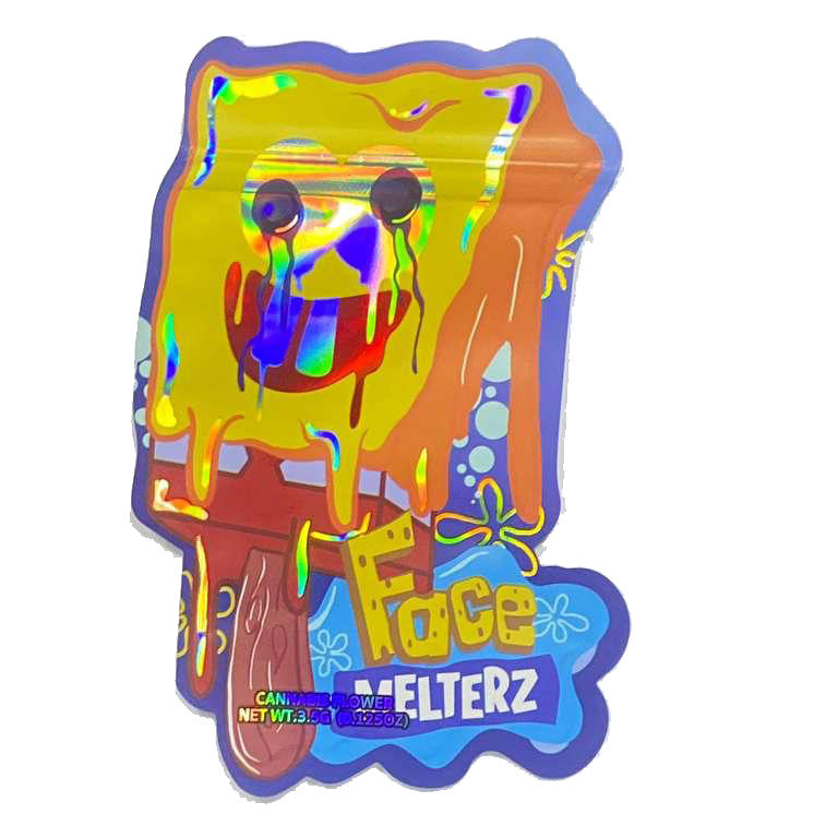 Sponge bob Face Melterz 3.5g Mylar BAGS