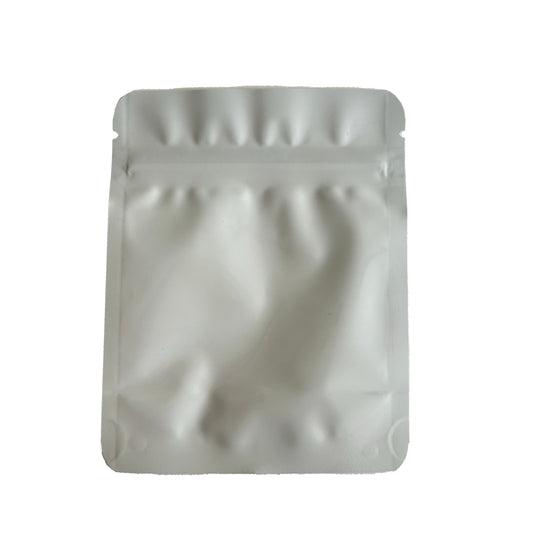 Plain White 3.5G Mylar Bags | White Mylar Bags