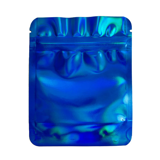 Plain Blue 3.5G Mylar Bags | Blue Mylar Bags