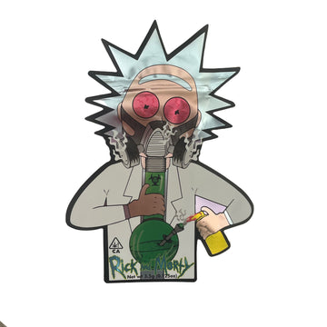 Rick by Rick and Morty Cutout 3.5G Mylar Bags | Resealable Mylar Bags