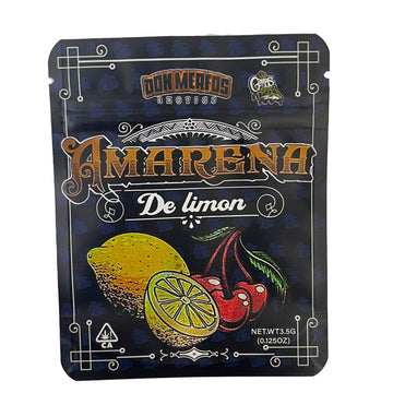 Amarena De Limone Don Merfos 3.5G Mylar Bags | Resealable Mylar Bags