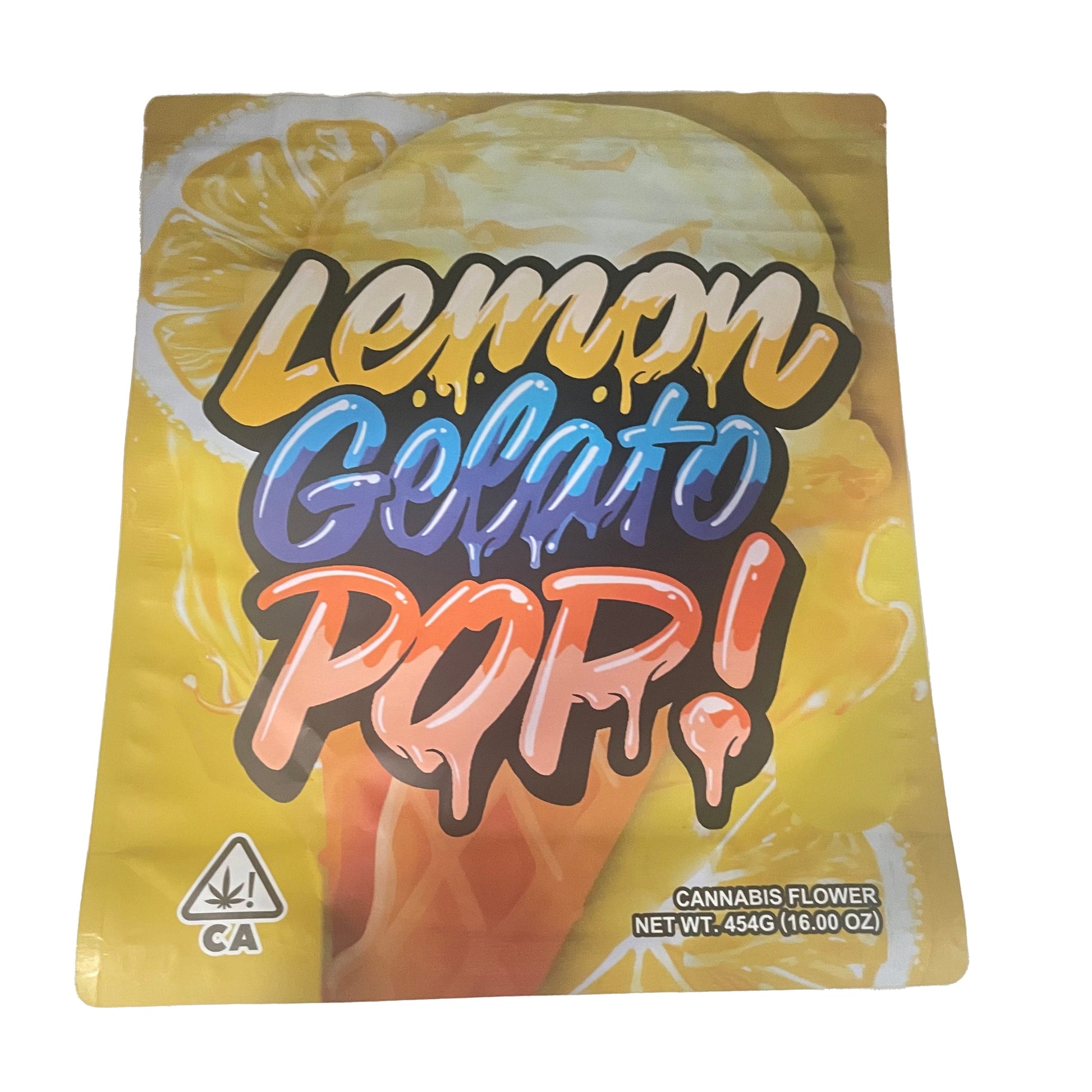 Lemon Gelato Pop POUND Mylar Bags