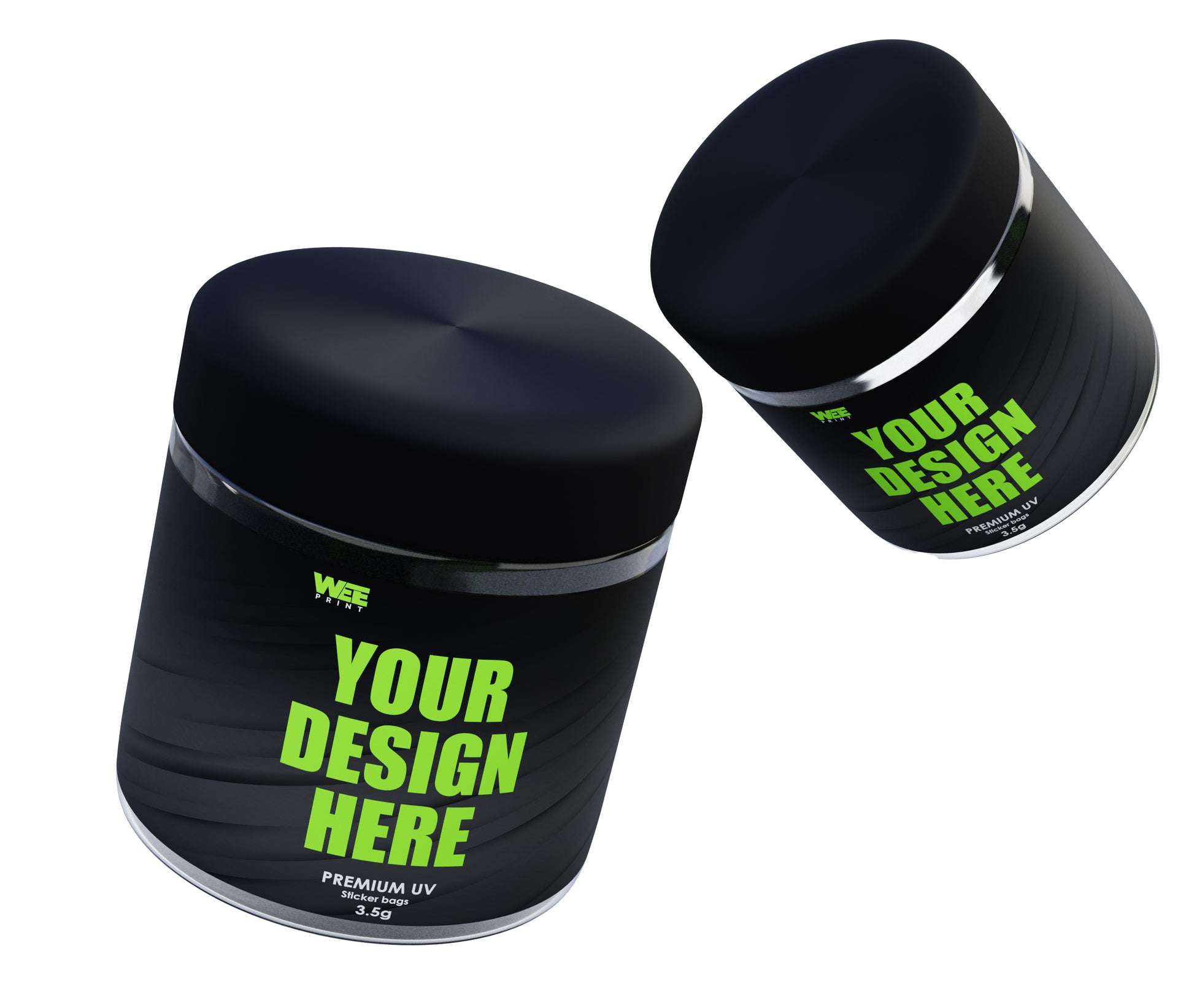 Custom 3oz matte jar